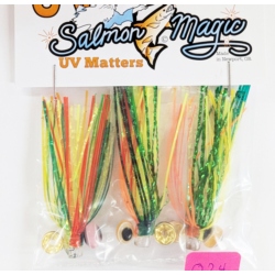 SALMON FLIES ZUCHINI 2" (3/PK)